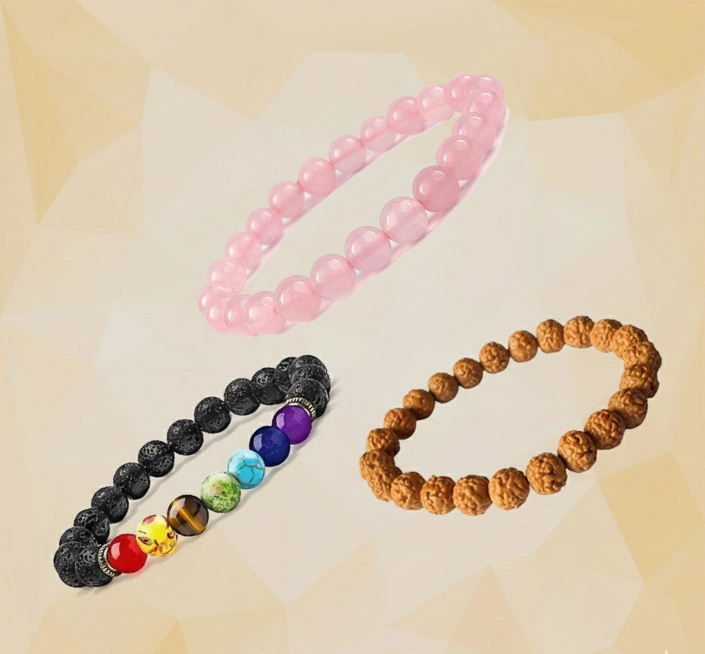 The Ultimate Bracelets Trio for Wealth, Health and Love (With Lab Certificate)
