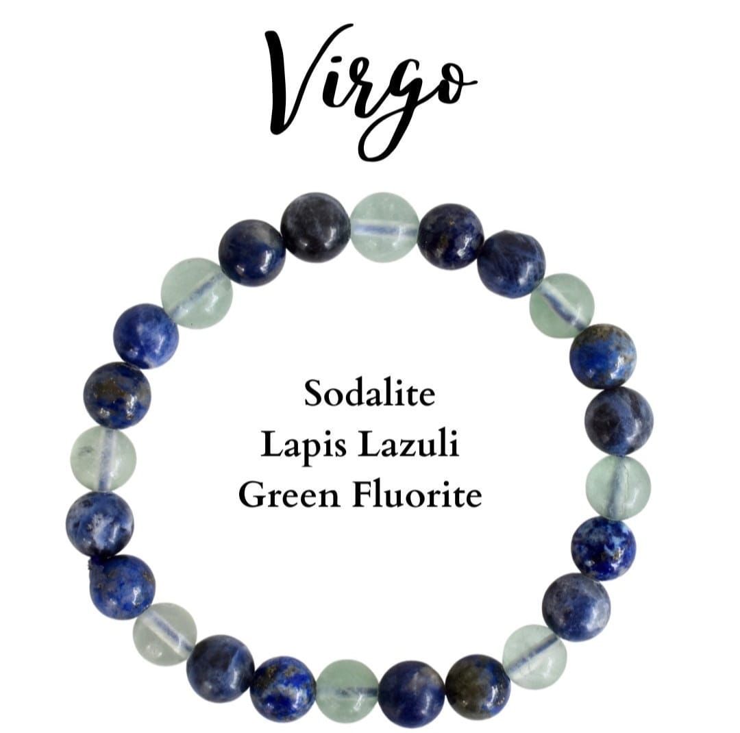 Zodiac Energy Crystal Bracelet Collection ( Authentic Stones & Lab Tested Certificate )