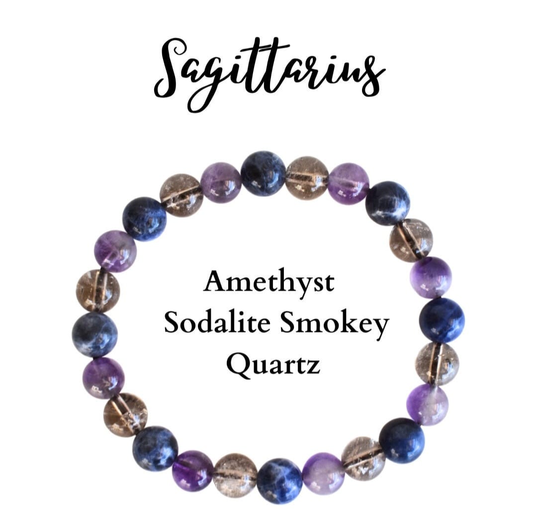 Zodiac Energy Crystal Bracelet Collection ( Authentic Stones & Lab Tested Certificate )